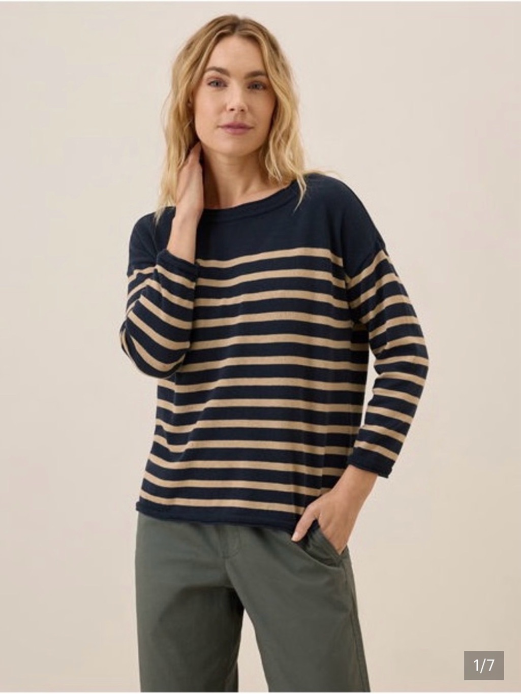 Pact Fine Knit Organic Cotton Wide Neck Sweater Long Sleeve Lightweight Xl